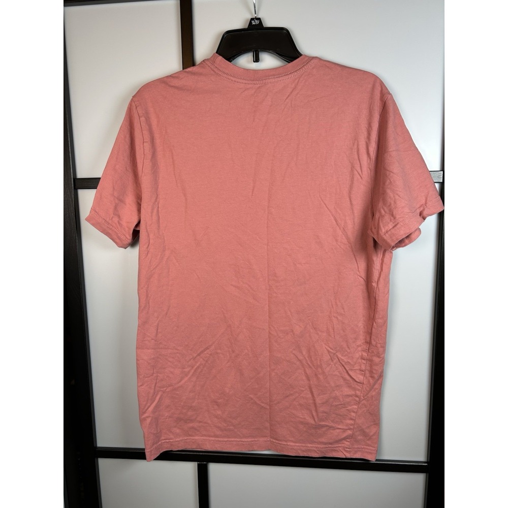 Disneyland Resort Minnie Mouse Graphic Tee Shirt Pink Coral Womens Sz Small - Picture 2 of 6